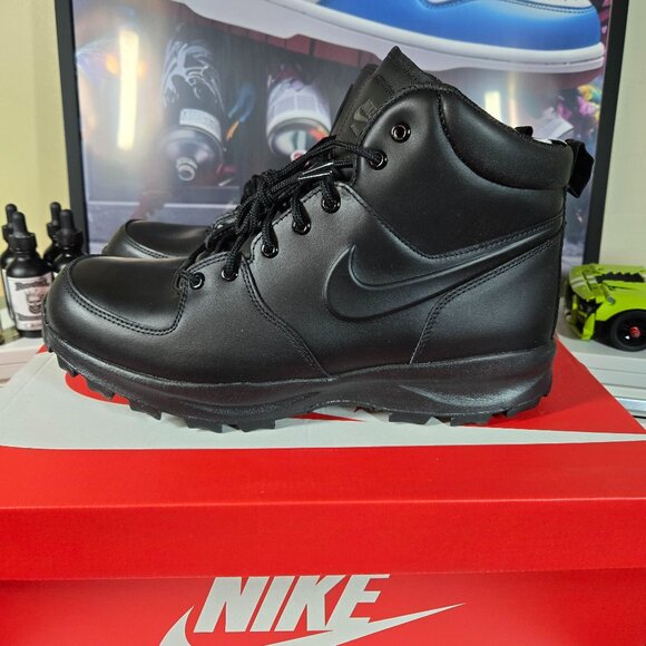 Nike - Manoa - Leather Black - NEW - 13M - 061 - Picture 1 of 5